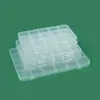 Caja de Rejilla Fija con Ranura para Tarjeta de PP Transparente Transfronteriza 10 Compartimentos 15 Compartimentos 24 Compartimentos 28 Compartimentos Caja Dispensadora Pequeña para Productos Aretes Cuentas de Arroz