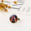 Anillos del Mundial 2026 Estados Unidos, Canadá y México Anillos de Moda Transfronterizos Europeos y Americanos Anillos para Dedos Joyería de Bronce Antiguo Plateado Venta al por Mayor