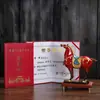 Caballo Cerámico General Adornos Creativos de Caballo Caballo al Éxito Caballo Rojo de la Suerte Decoración para Sala de Estar, Oficina, Gabinete de Vino Regalo