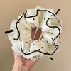 Scrunchie de Renda de Alto Valor Estilo Coreano para Mulheres, Acessório de Cabelo de Luxo com Alta Elasticidade e Elástico Durável