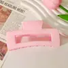 Presilha de Cabelo Colorida Flor Europeia e Americana Clip de Garra Quadrado Prendedor de Cabelo com Temperamento Feminino Clipe de Tubarão para a Parte de Trás da Cabeça Venda por Atacado