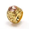 Moda europea y americana anillo de ejército retro joyería para hombre acero inoxidable hip hop Punk soldado Águila anillo de letras en stock
