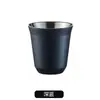 Xícara de Aço Inoxidável Dupla Camada 304 para Café Espresso, Copo Térmico, Copo para Pó, Copo para Cápsula de Café, Copo de Presente