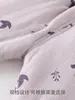 Roupas Quiltadas de Outono e Inverno para Bebê Espessadas Proteção da Barriga Cintura Alta para Bebê Roupas de Casa Macacão Dividido Roupas para Bebês e Crianças Anyang