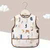 Babador para bebê, avental de alimentação infantil, estilo fino de verão, babador de alimentação para bebês, avental impermeável sem mangas para jardim de infância