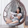 Almofada Removível e Lavável para Cadeira de Rattan Grande Cor Sólida Capa de Almofada para Cesta Suspensa Almofada para Balanço Cadeira Suspensa Ampliada