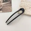 Pasador de Pelo Simple en Forma de U Pinza para el Pelo Accesorio para el Cabello Adorno para Moño Nuevo Estilo 2025 Peine para Mujeres Pasador para Fijar el Moño