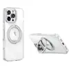 Funda para teléfono iPhone16promax con marco de dos colores, soporte de engranaje 360, carcasa protectora transparente Apple 15