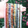 Cuentas Sueltas de Piedra Natural 4*7 Cuentas Espaciadoras en Forma de Píldora Cuentas para Pulsera DIY Venta al por Mayor Piedras Preciosas Múltiples Raíz de Bodhi Cuentas de Ábaco de Corte Recto