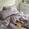 Juego de cama de lujo ligero de 60 piezas de Tencel de Lanjing, sábana de verano de seda helada para dormir al aire libre, funda de edredón, juego de cama de tres piezas