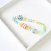 Lanyard para Teléfono Móvil de Cuentas DIY Estilo Corto para Mujer Creativo Conejo Blanco Cubo Corazón Accesorios de Lanyard Decoración de Bolsa