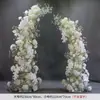 Adereços de Casamento: Arco Floral em Forma de Chifre, Cenário de Palco, Painel Curvo Pronto para Casamento ao Ar Livre