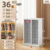 Gabinete de Almacenamiento para Uñas Archivero A4 Caja de Almacenamiento para Esmalte de Uñas y Gel Divisor de Cinta Cosméticos con Base Plana Muestras de Belleza Maquillaje Horneado