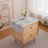 Tela jacquard teñida en hilo estilo americano para cubrir cubo de mesita de noche, toalla, microondas, refrigerador, lavadora, tela multifuncional a prueba de polvo