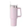 Taza para auto Stanley Stanley de gran capacidad, segunda generación, 40 oz, taza para auto, taza térmica portátil de acero inoxidable con pajita
