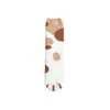 Calcetines Nuevos de Coral Fleece para Mujer 2026, de Caña Media, Otoño e Invierno, Cálidos, Calcetines de Piso Forrados de Polar, Calcetines con Patas de Gato para Dormir en Casa