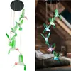 Comercio electrónico transfronterizo popular luz de carillón de viento solar led degradado colorido lámpara de araña decorativa para patio exterior jardín ambiente