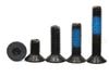 Parafusos sextavados de cabeça escareada pretos 10.9 com cola azul anti-afrouxamento M2 * 4*5*6*7*17*19*20