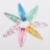 Atacado do Fabricante Novo Clipe BB Estampado Coreano Clipe para Franja Moda Grampo de Cabelo Infantil Acessório de Cabeça Clipe Gota d'Água Clipe para Aparar Cabelo