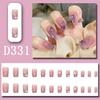 Use unha on-line celebridade ins manicure unha falsa patch cor mudando pêssego diamante decoração ponto diamante destacável dança noiva manicure