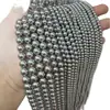 Perlas de imitación Swarovski de color gris plateado frío, cuentas redondas sueltas con agujeros rectos, perlas de concha, accesorios para joyería DIY, ventas directas de fábrica