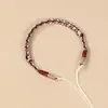 Cuerda trenzada doble, hecha a mano e intrincadamente trenzada, adecuada para sujetar colgantes de oro; cordón trenzado semiacabado para pulseras y brazaletes; un regalo perfecto