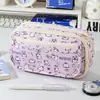 Estojo de Lápis Fofo de Queijo, Caixa de Papelaria de Nicho de Alto Padrão com Grande Capacidade, Bolsa de Papelaria Multicamadas Estilo Ins para Alunos do Ensino Fundamental e Médio
