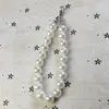 Cadena Corta de Perlas de Imitación DIY, Accesorios de Cadena de Perlas para Bolsos, Colgante Llavero para Funda de Teléfono con Pompones, Joyería al por Mayor