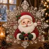 Árbol de Navidad Cruzado Nuevo Pintura de Diamantes 5D Colgante Acrílico Regalo de Navidad Venta Directa de Fábrica