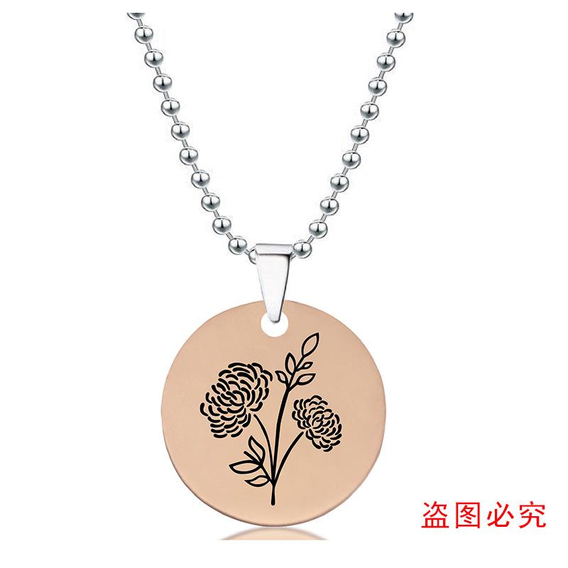 Y00065-项链-玫瑰金