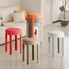 Bolsa Suave de Plástico Taburete Ciclón para Uso en Casa, Engrosado, Fuerte y Duradero, Taburete Redondo Apilable, Silla de Repuesto de Mesa de Comedor de Gama Alta