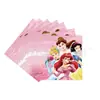Nuevas Decoraciones de Fiesta Temáticas de Princesa Rosa Elsa para Cumpleaños Infantiles Platos de Papel de Dibujos Animados, Manteles, Banderines y Suministros para Arreglos