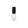 Botella de Perfume de Vidrio en Stock 25/30ml Tapa de Rosca de 18mm Transparente Botella Vacía de Vidrio con Atomizador de Presión Botella Recargable