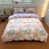 Ropa de cama retro pastoral de algodón de cuatro piezas, funda de edredón gruesa de algodón cepillado de tres piezas, venta al por mayor de textiles para el hogar Nantong, transmisión en vivo