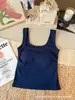 Camisola de Algodón Puro Cuadrada de Cuello Ancho con Hombros Anchos y Rayas para Mujer con Copas, Cintura Fruncida, Adecuada para Usar en Capas o Sola