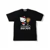 Camiseta de manga corta Bape estilo coreano transfronteriza, nueva co-marca Sanrio, caricatura linda, corte holgado, al por mayor