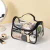 Nueva Bolsa Cosmética de Malla Transparente para Viaje, Bolsa Ligera de Baño y Artículos de Tocador, Bolsa Organizadora de Cosméticos para Estudiantes, Bolso