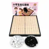Pedras de Go magnéticas com um tabuleiro magnético, conjunto de Go portátil para crianças, conjunto para iniciantes, jogo de Go para alunos do ensino fundamental