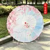 Guarda-chuva de Papel Oleado com Borla Estilo Antigo Guarda-chuva de Tecido de Seda Estilo Chinês Performance de Dança Hanfu Qipao Desfile de Moda Fotografia Adereço para Foto Guarda-chuva