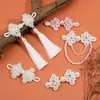 Botões Cheongsam, Botões de Libélula, Botões de Disco de Cristal Pérola Bordados à Mão, Vestido Chinoiserie Saia com Rosto de Cavalo, Botões Decorados à Mão