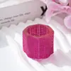 Copo de Cristal Popular Cravejado com Diamantes Sem Tampa, Copo de Cristal para Mistura, Ferramenta Transparente Espessa para Nail Art