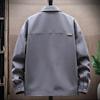 Jaqueta Masculina Primavera e Outono 2023 Novo Estilo Coreano Slim-fit Gola Vertical Jaqueta Top Roupas Juvenis Primavera Roupas Masculinas Bonitas