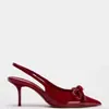 Zapatos Slingback de Moda de Nuevo Estilo para Mujer con Tacones Finos, Boca Baja, Punta Fina, Sandalias de Correa Única, Diseño Elegante con Lazo para Primavera y Otoño