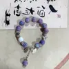 Pulsera de cerámica con hoja de ginkgo nueva pulsera de borla retro china pulsera personalizada para hombre y mujer puesto transmisión en vivo suministro de fábrica