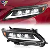 Adequado para modificação do conjunto de farol do Toyota Corolla 11-13 com luzes diurnas LED de três lentes e setas dinâmicas