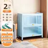 Estante de Livros com Porta de Vidro de Aço para Casa à Prova de Poeira Estante para Livros Infantis Gabinete de Exibição de Figuras de Espaço com Luz Gabinete Ita Gabinete de Lata