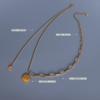 Europeo y Americano Marka tendencia viento caliente chica engranaje colgante letra borla collar acero de titanio chapado en oro de 18K joyería al por mayor