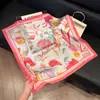 Nueva bufanda de seda para mujer, moderna, combinable, de alta calidad, pequeña bufanda cuadrada, bufanda para el cuello, bufanda retro para primavera y otoño, bolsa para corbata