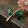 Broche de Flor de Girasol con Pedrería de Polvo Fino Moda Japonesa y Coreana para Mujer Nuevo Elegante Elegante Pines Accesorios para Chaqueta