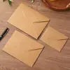 Sobres de Papel Kraft Marrón Oscuro de una Cara de 150g Estilo Europeo, Suministro Transfronterizo, Admite Impresión de Tamaño Personalizado, En Stock del Fabricante